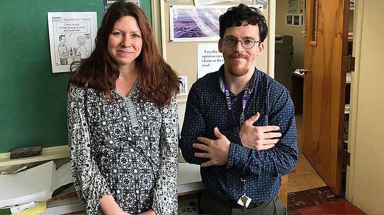student teacher and mentor