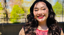 Grace Bonilla facing camera and smiling